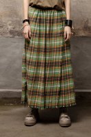 KILT SKIRT - GREEN PLAID