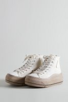 KURT HIGH TOP SNEAKER - ECRU & BROWN