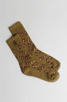 R13 SOCKS - OLIVE LEOPARD