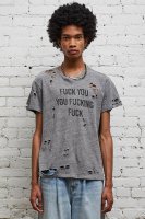 F.U. RIPPED BOY T - HEATHER GREY