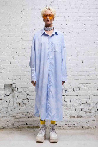 JUMBO SHIRTDRESS - CLOUDY BLUE