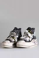 DOUBLE GROMMET KURT HIGH TOP SNEAKER - GRAFFITI BLACK