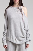 DISTORTED SWEATSHIRT - HEATHER GREY