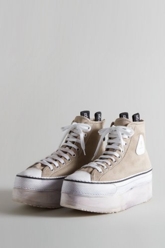 COURTNEY PLATFORM HIGH TOP SNEAKER - KHAKI