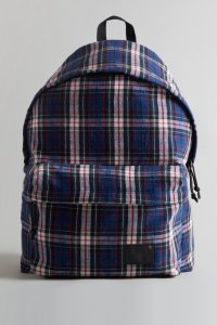 R13 OVERSIZED BACKPACK - NAVY PLAID