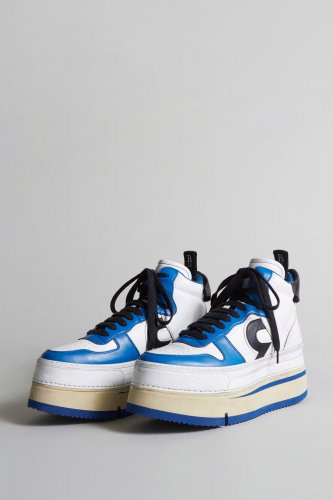 RIOT HIGH TOP - SKATE WHITE & COBALT