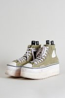 COURTNEY PLATFORM HIGH TOP SNEAKER - OLIVE