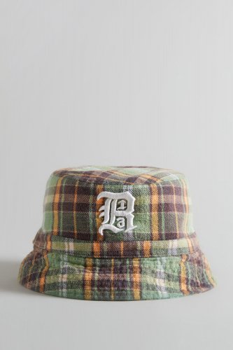 PLAID BUCKET HAT - GREEN